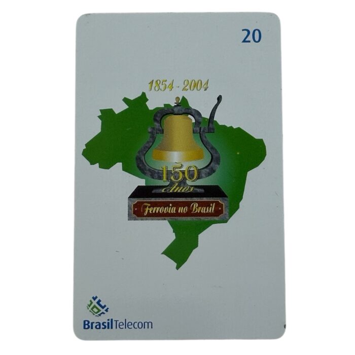 Cartão telefonico Brasil Telecom - 150 anos de ferrovias no Brasil