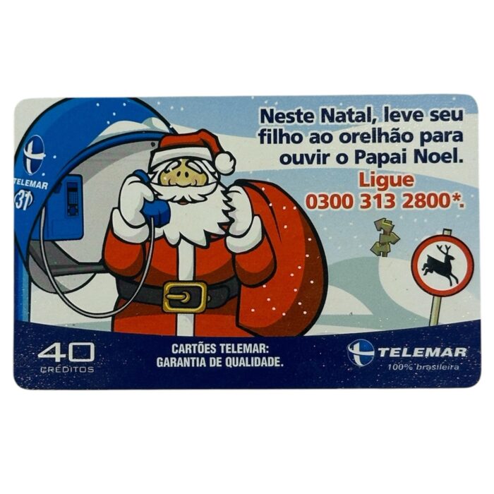 Cartão telefonico Telemar - natal