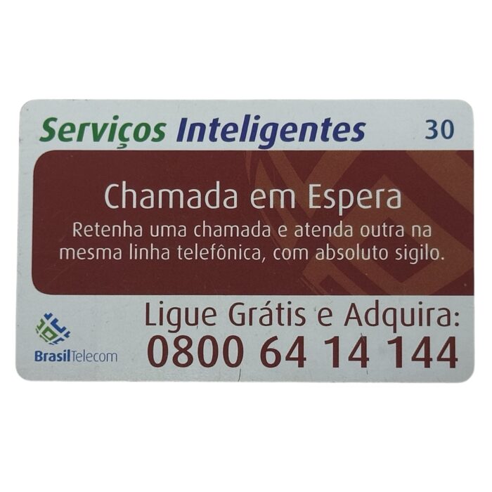 Cartão telefonico BrasilTelecom – Chamda em espera